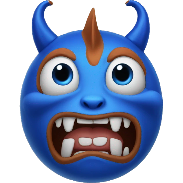 Blue devil espieg emoji
