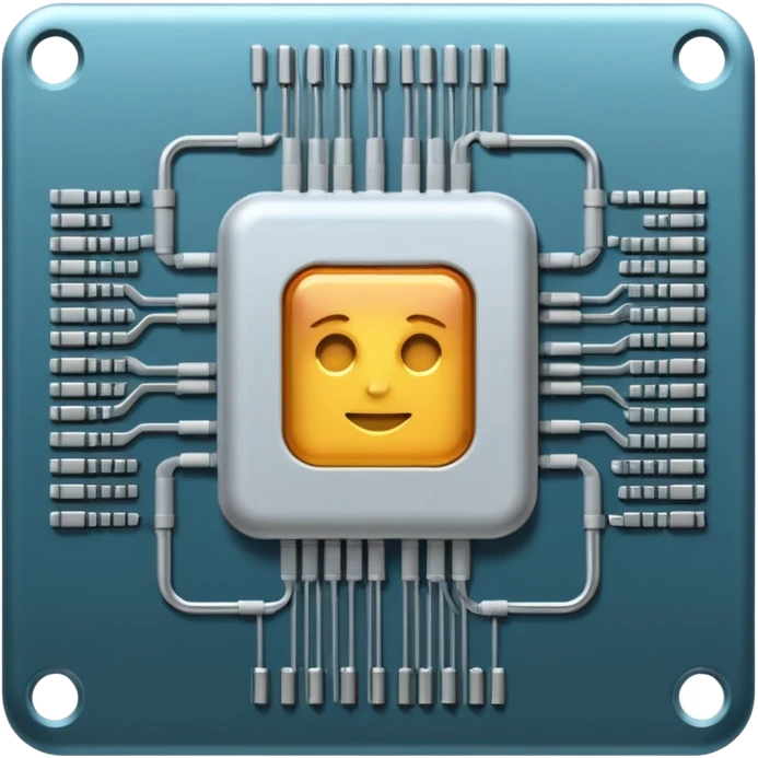 Computer chip  emoji