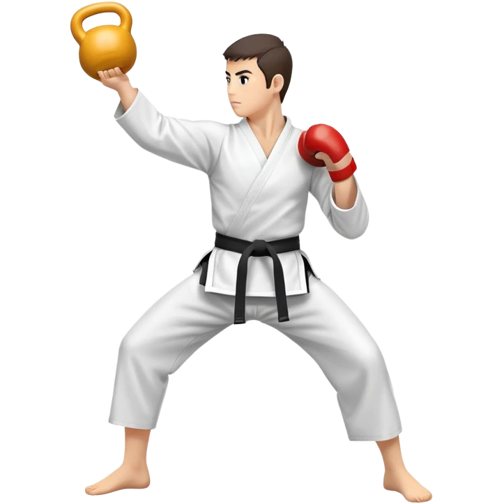 Karate kettlebell  emoji