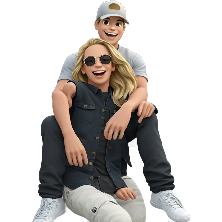 smiling boy in outdoor setting emoji