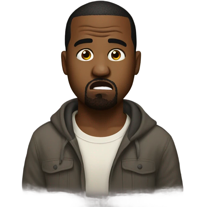 kanye in shock  emoji