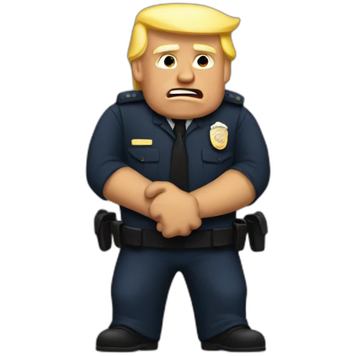 trump-getting-arrested emoji