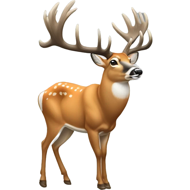 Whitetail buck emoji