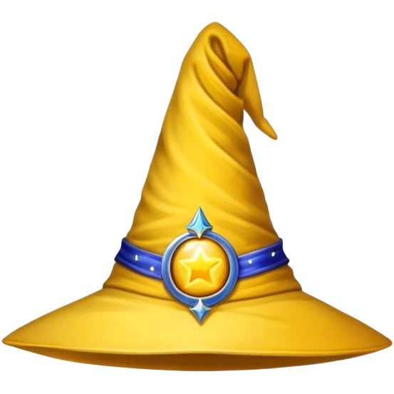 yellow wizard hat emoji