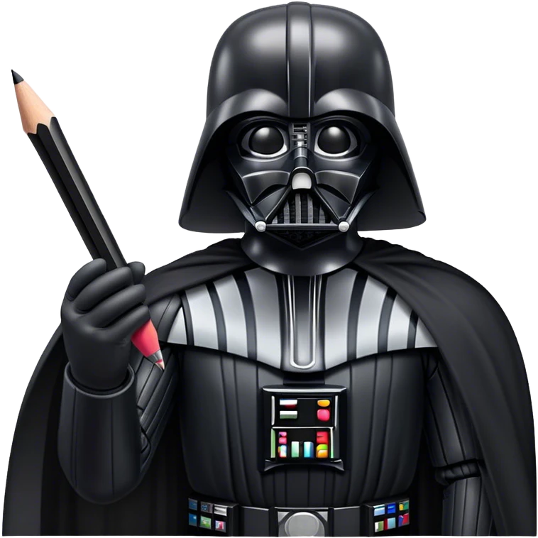 darth vader with pencil emoji