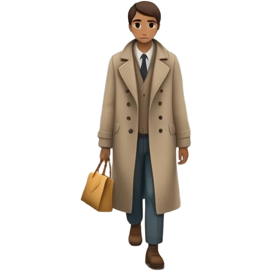 The image shows a person walking across a foggy bridge, a personal journey. The atmosphere is calm and introspective, with soft, emotional tones. In their hands, they carry symbolic tools labeled “Compassion” and “Forgiveness,” suggesting healing after emotional pain--  emoji