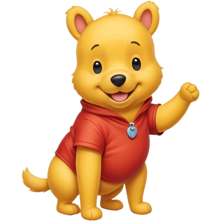 perro vestido de winnie the pooh emoji