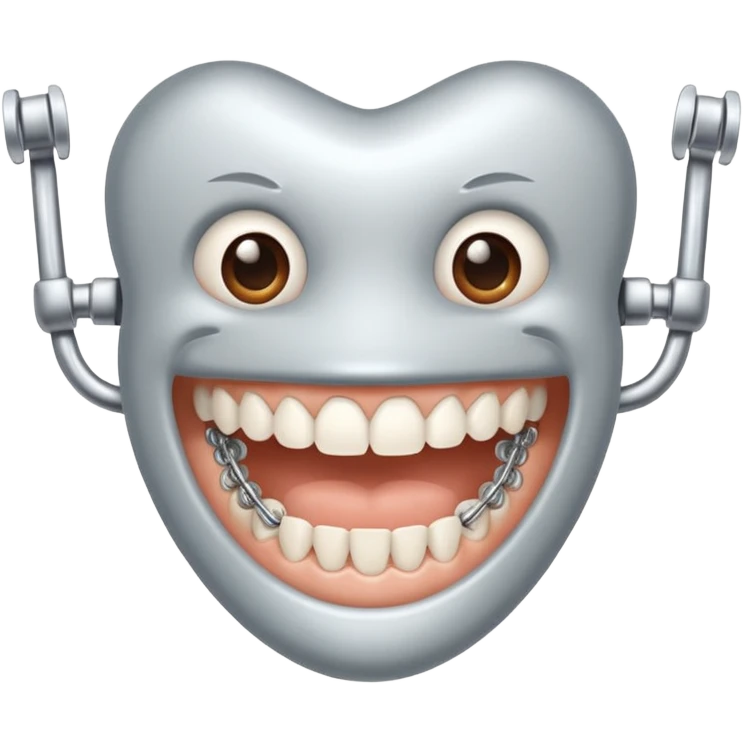Teeth with braces emoji