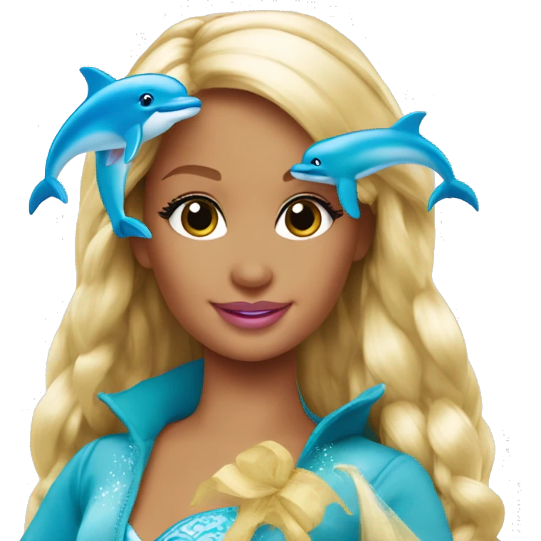 barbie magic dolphin emoji