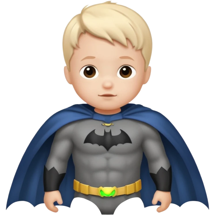 A toddler Batman in capes emoji