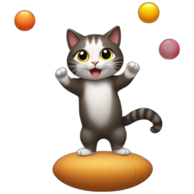 juggling cat emoji