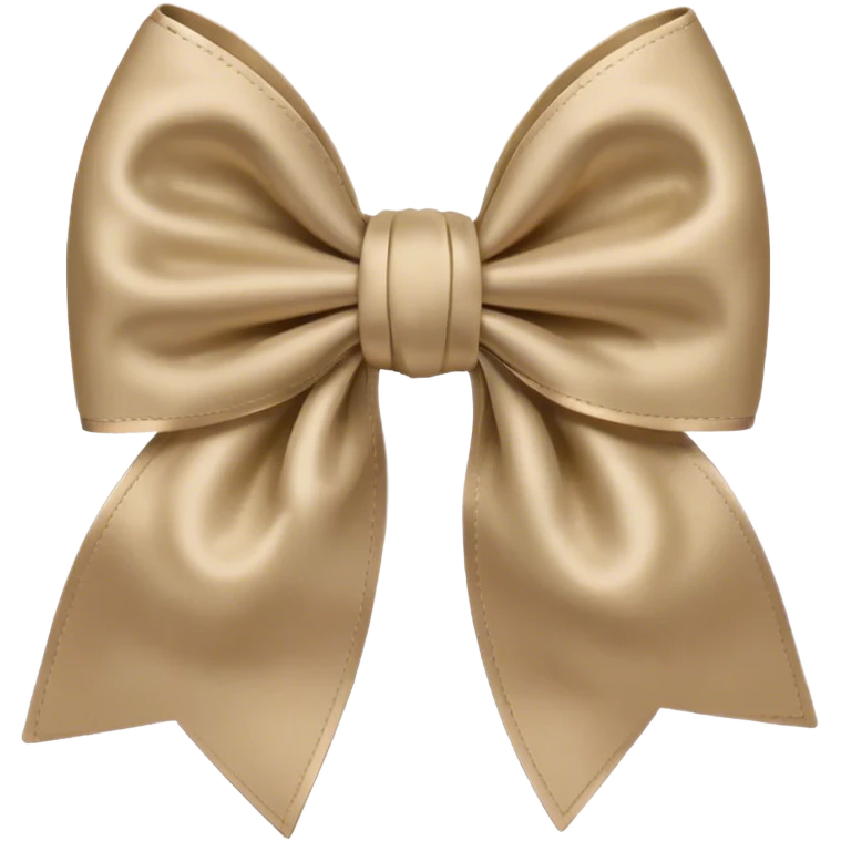 Beige bow emoji