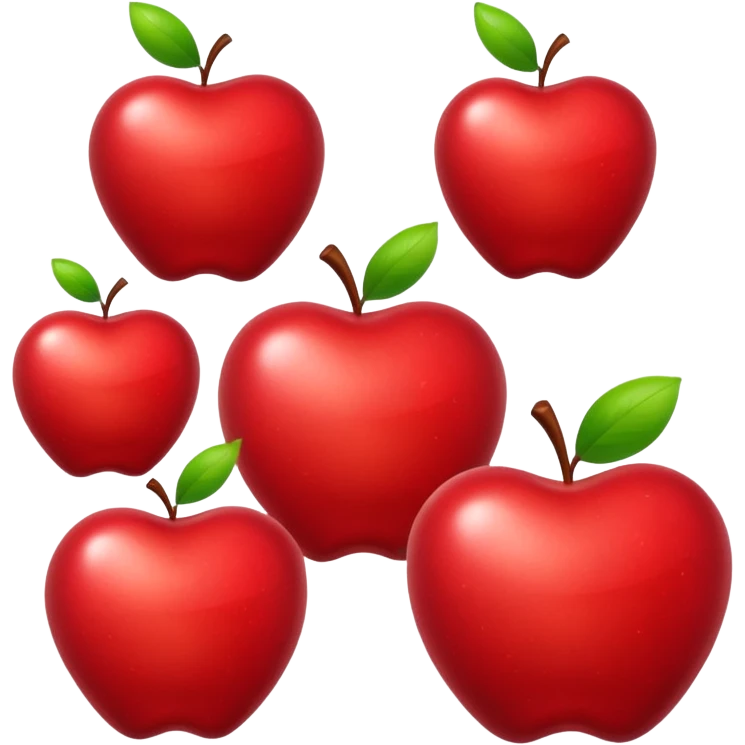Shiny Apple heart emoji