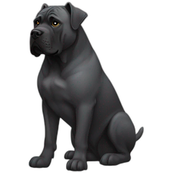 dog Cane Corso in profile emoji