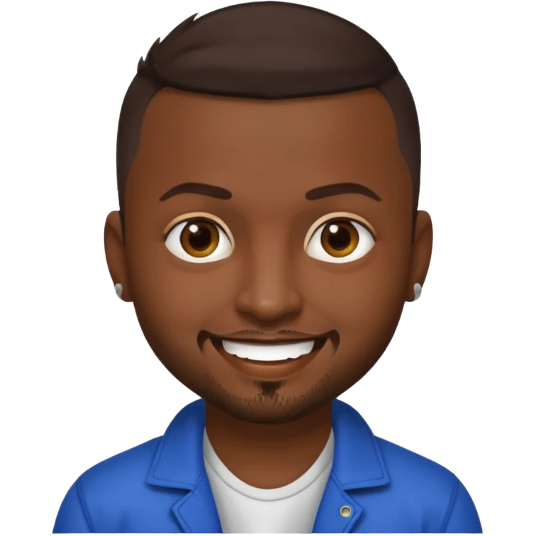 Sean Paul with dark brown hair emoji