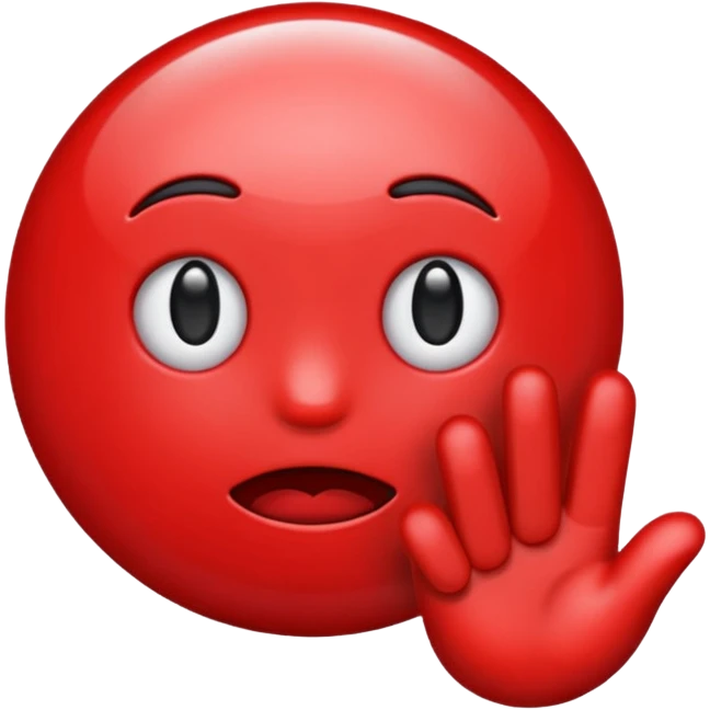 Emoji saying no emoji