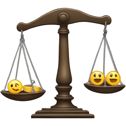 A scale that represents work and productivity  emoji