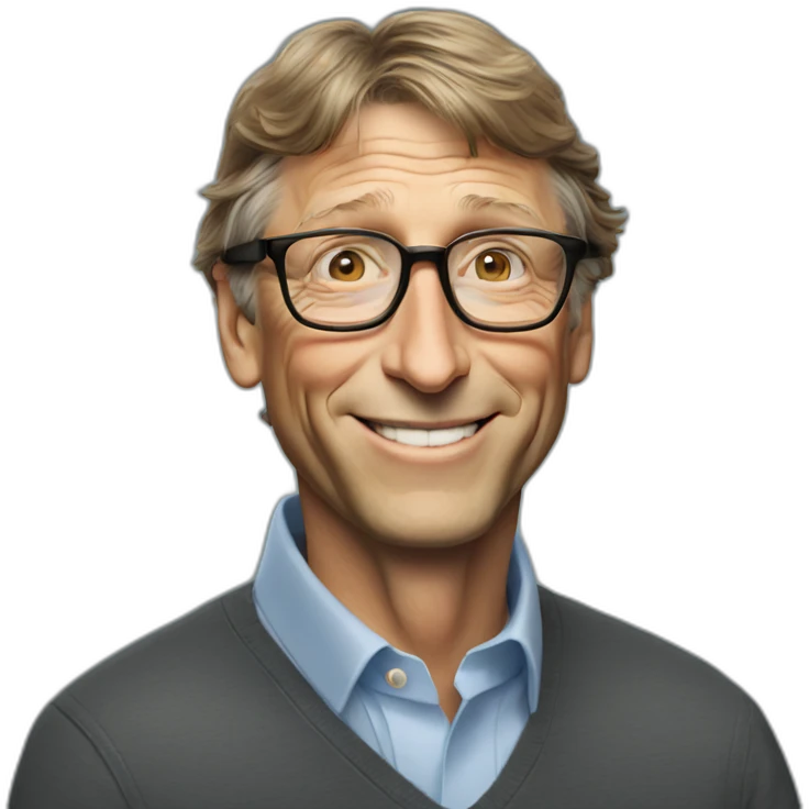 Tall bill gates emoji