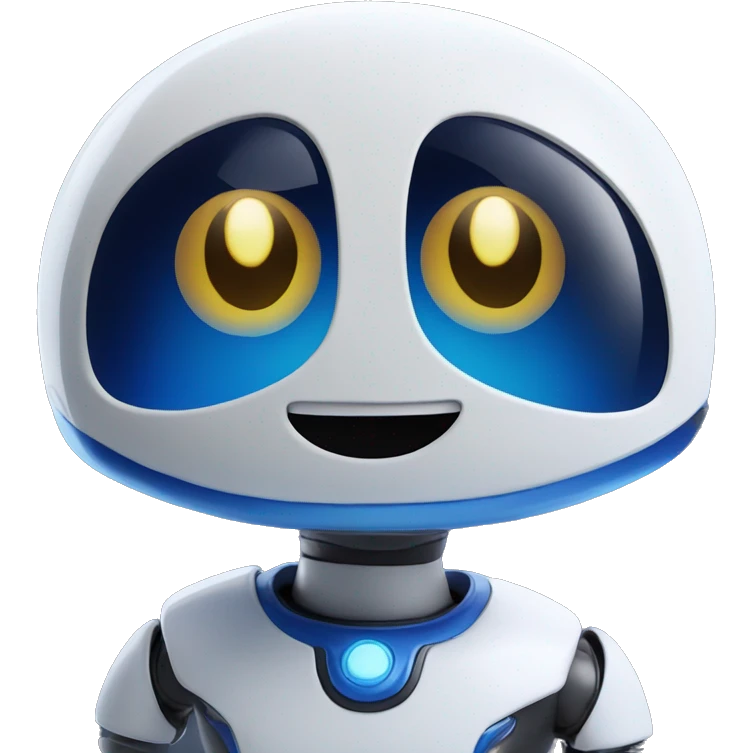 Astro bot with a smile emoji