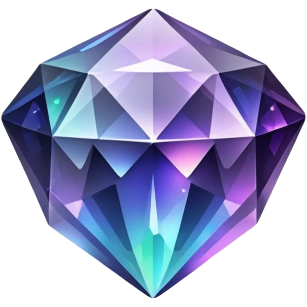 Sparkly dark universe crystal emoji