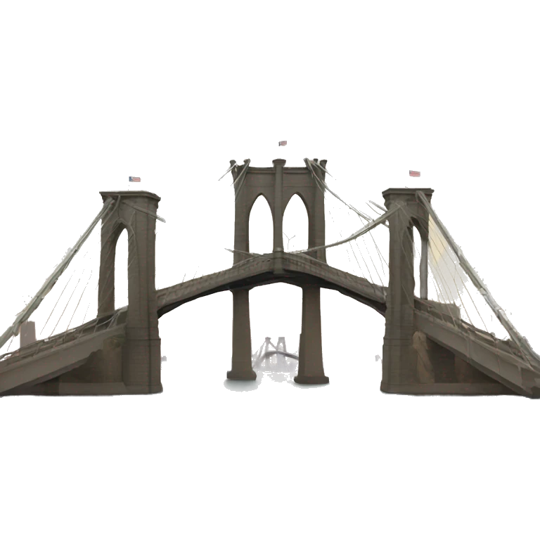bridge emoji in the style of the Brooklyn bridge emoji