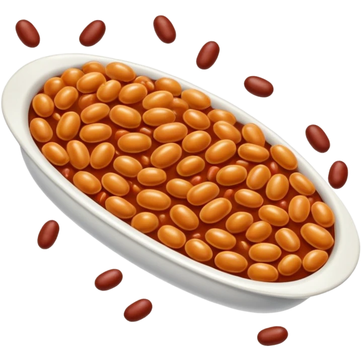 Make flying baked beans emoji