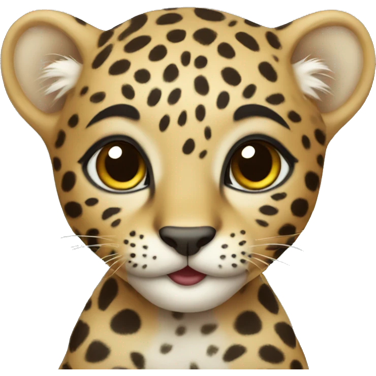 baby leopard  emoji
