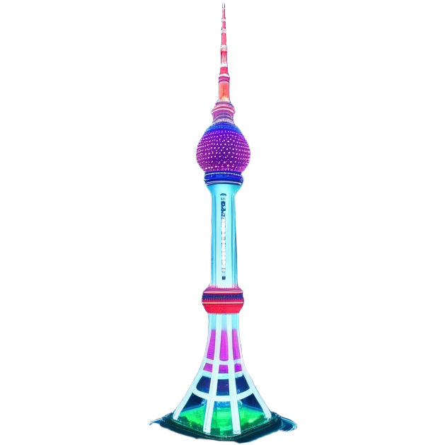 N Seoul Tower – Cinematic Realistic N Seoul Tower, depicted as a sleek modern tower illuminated against a vibrant cityscape at night, with reflective glass and dynamic neon lighting, rendered with intricate architectural detail and a futuristic urban glow. emoji