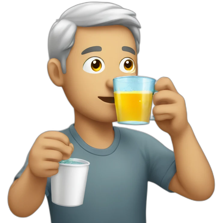 Man drinking argentinian infusion emoji