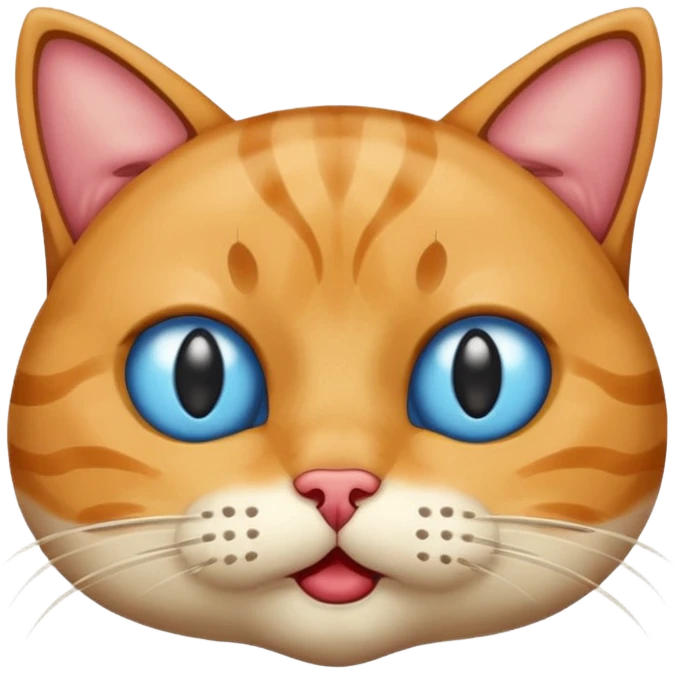 Very sus looking cat with spit coming out of their  mouth and dreaming eyes emoji