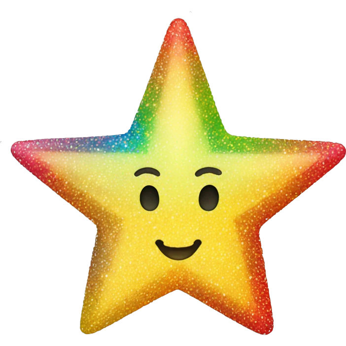Estrella fugaz arco iris  emoji