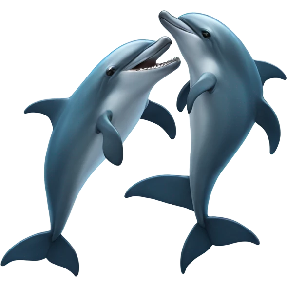 Dolphin fight  emoji