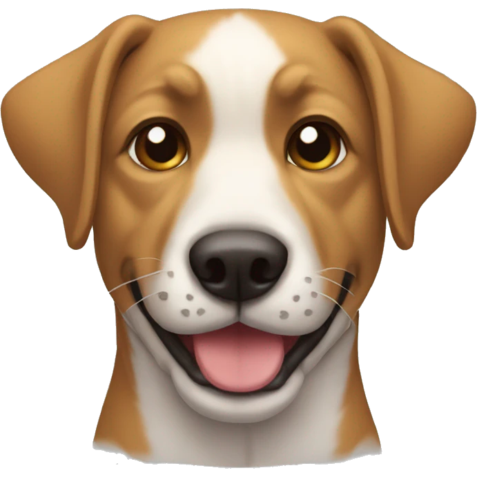 Un perro con su dueño emoji