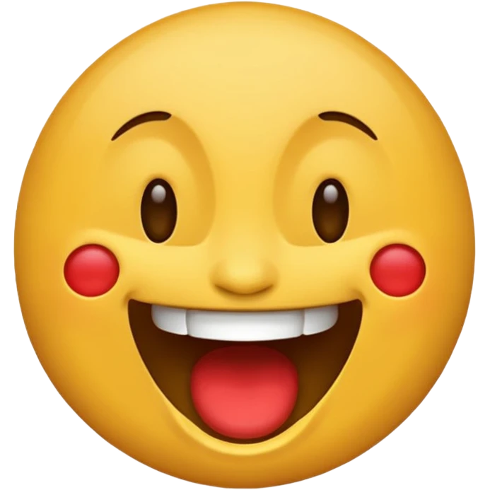 Classic iPhone laughing emoji but crazy emoji