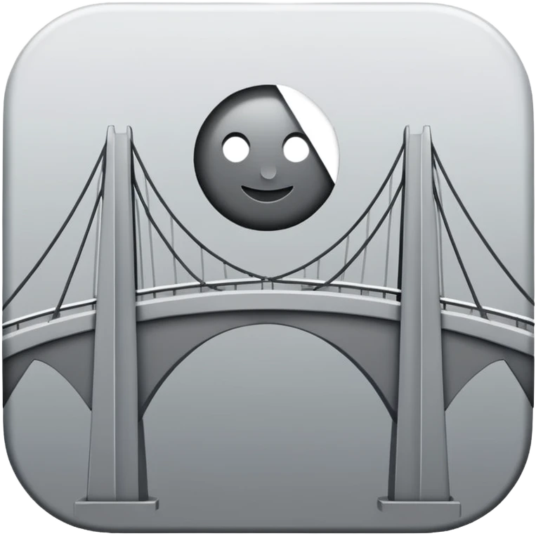 minimalist bridge icon emoji