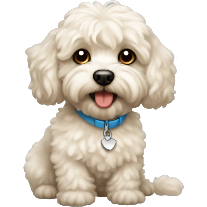 Perrito maltipoo  emoji