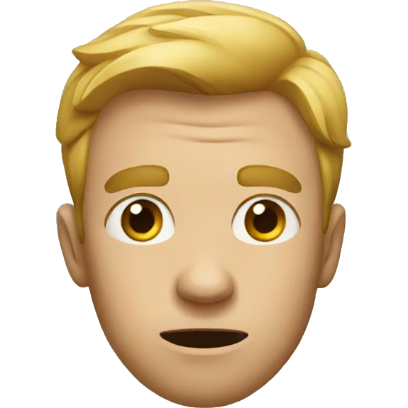 Confused man emoji