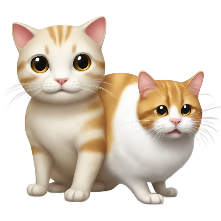 Cat and hamster  emoji
