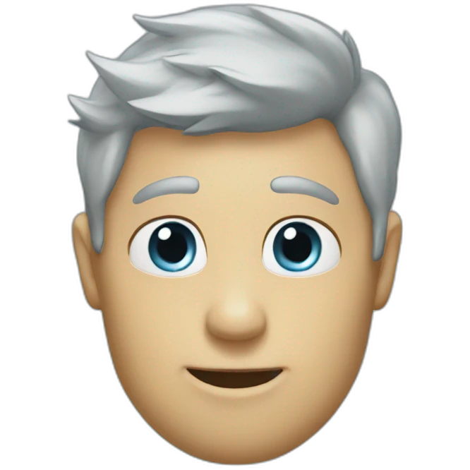 Sky blue hart emoji