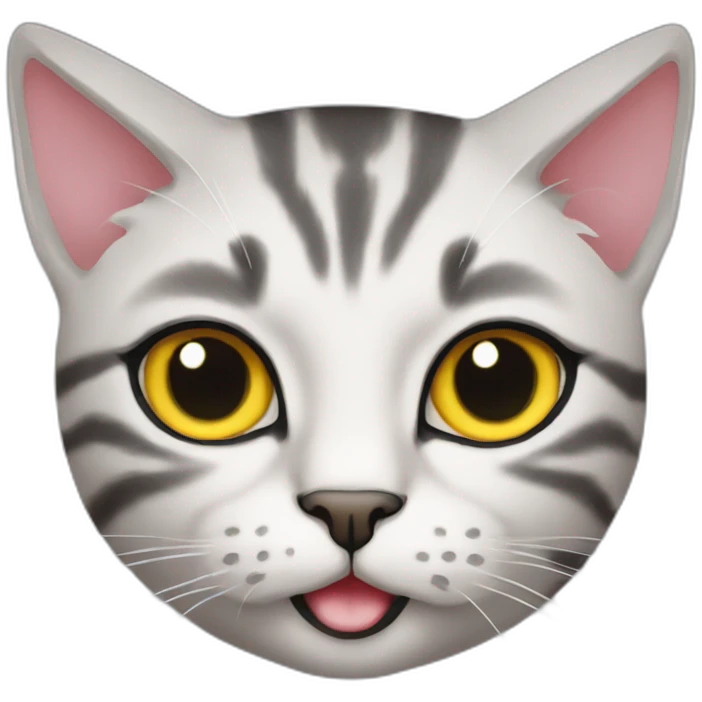 Katze mit Bauchnabelpiercing  emoji