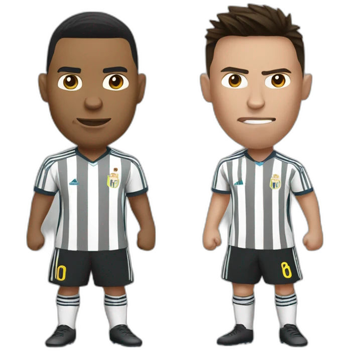 Ronaldo fight Messi emoji