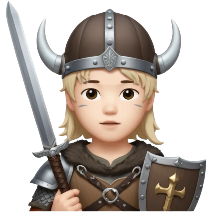 BTS Jimin with viking helmet and sword emoji