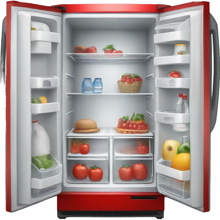 Refrigerador rojo emoji