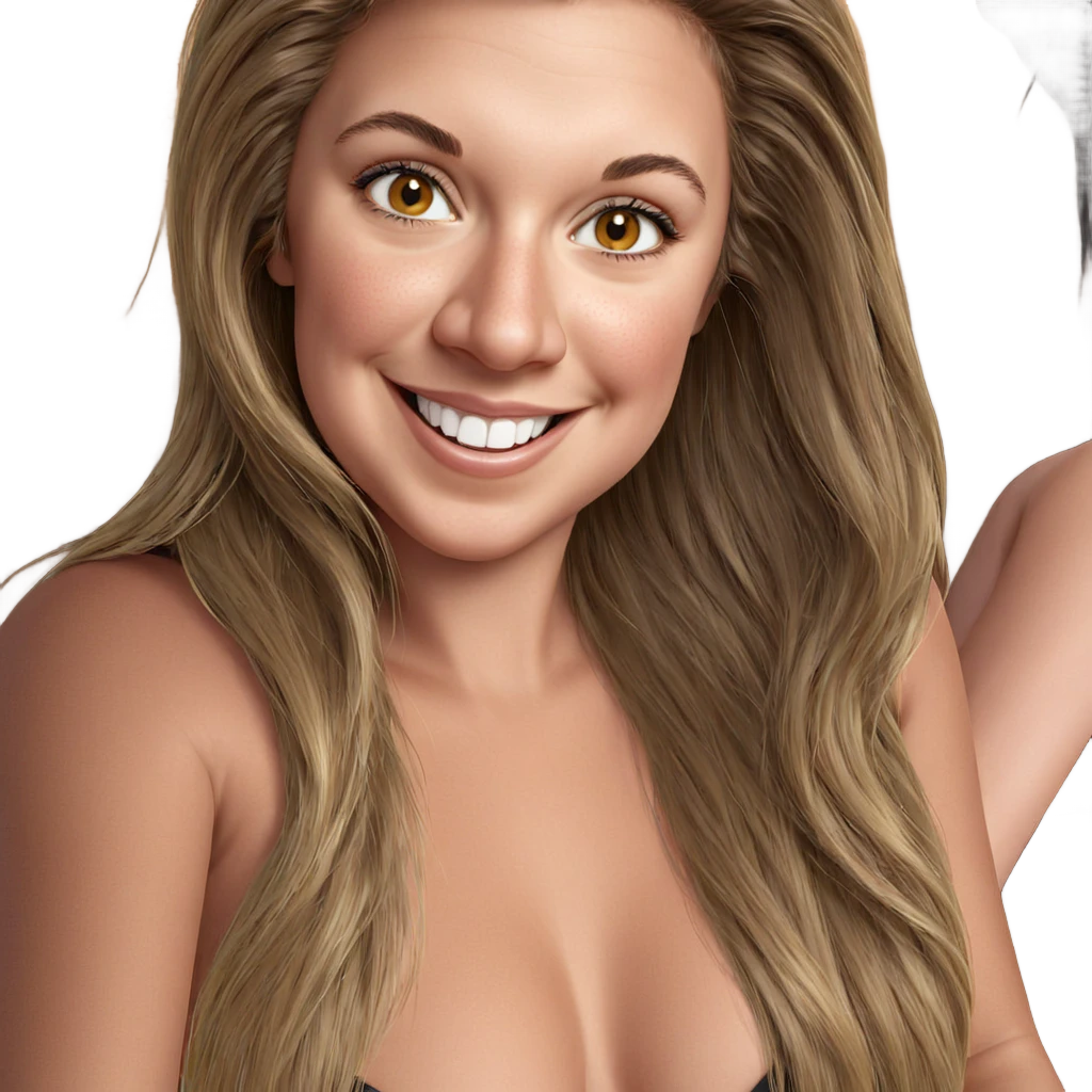 smiling girl with long hair emoji
