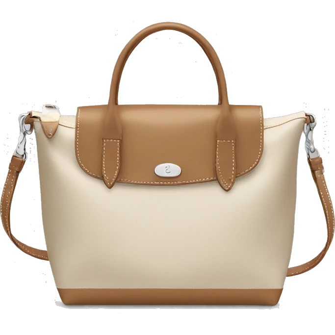 beige longchamp bag emoji
