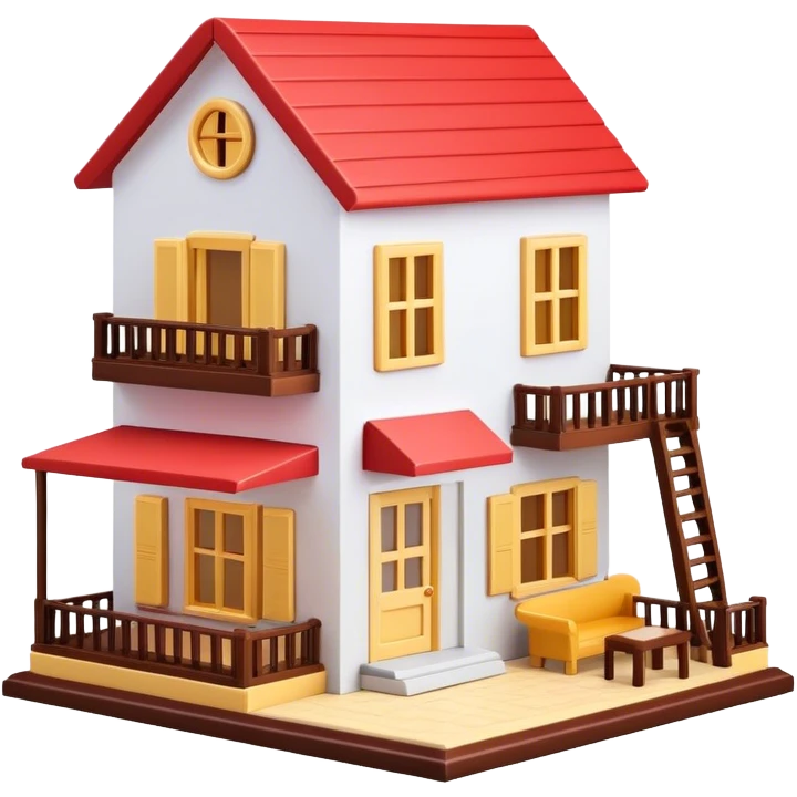 Doll house emoji