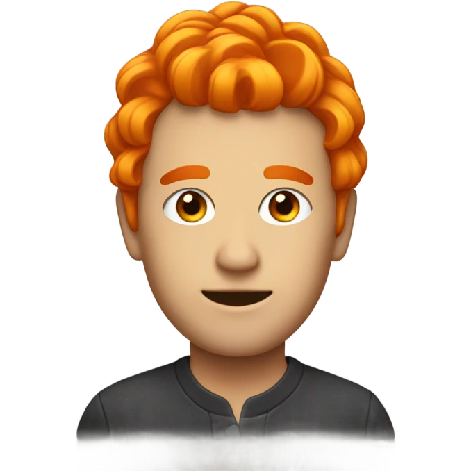 Orange Trump hair emoji