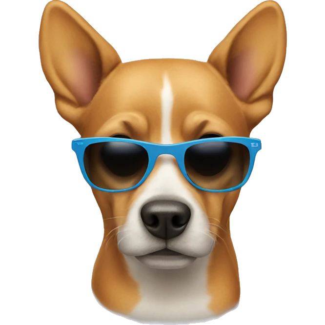 Dog with sunglasses emoji