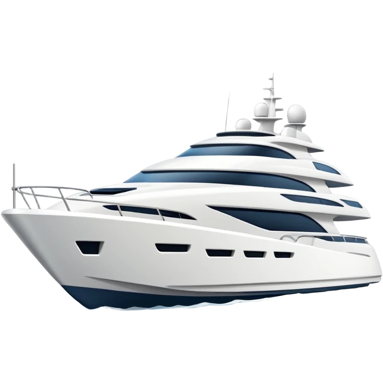 White yacht  emoji