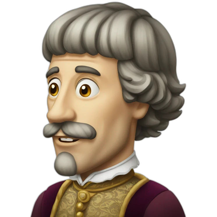man with an ugly protruding Habsburg jaw emoji